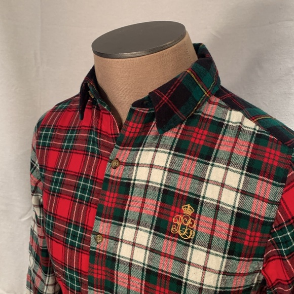 Lauren Ralph Lauren Plaid Pattern Blocking Shirt Dress Size Small - Picture 2 of 8